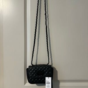 Kendall & Kylie Black Quilted Crossbody Bag